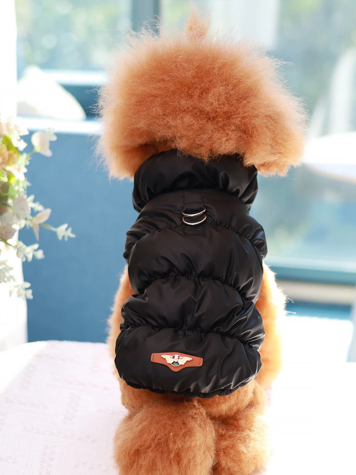 Puffer-Style Dog Jacket for Autumn and Winter
