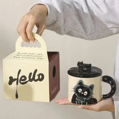 Cốc gốm mèo cá tính