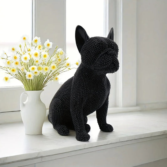 French Bulldog Crystal Sculpture