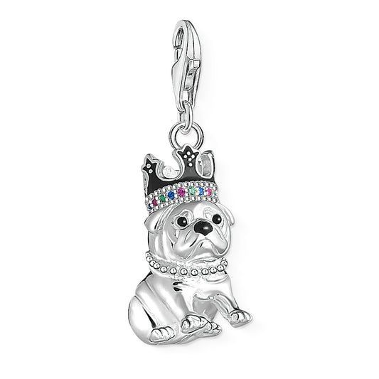Crown French Bulldog Charm