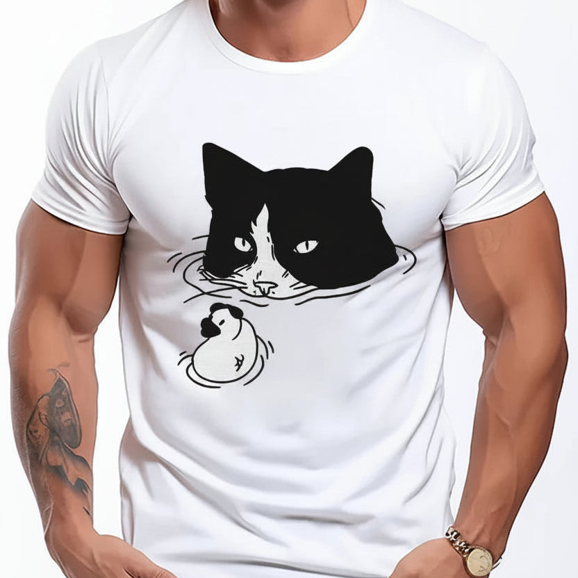 Cat in the Bath Shirt