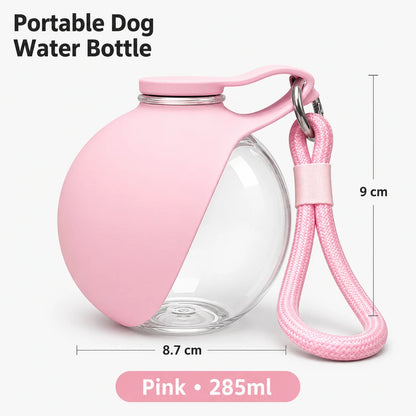 285 ml Portable Dog Water Bottle with Fold-Out Bowl
