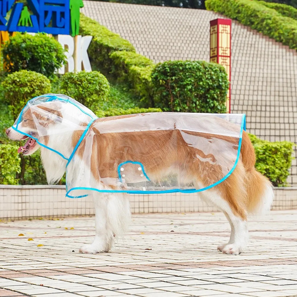 Clear Shield Waterproof Dog Rain Cape