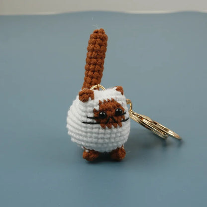 Porte-clés au crochet série chaton