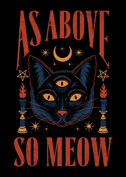 Cat Vintage Poster Tarot