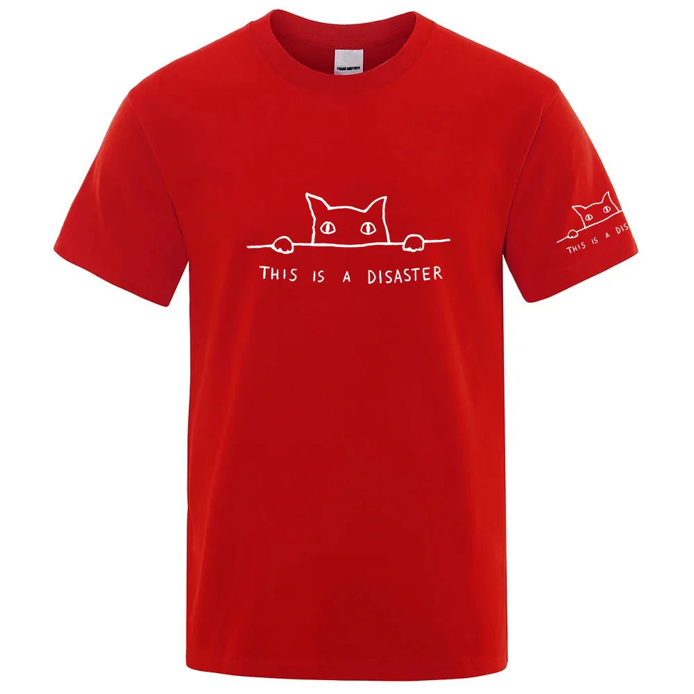 This Is a Disaster Funny Cat Shirt