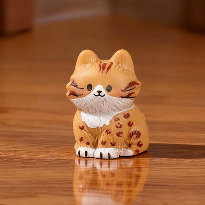 ミニ猫の置物樹脂装飾