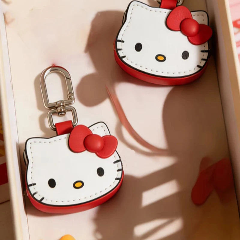 Porte-clés en cuir de dessin animé Hello Kitty