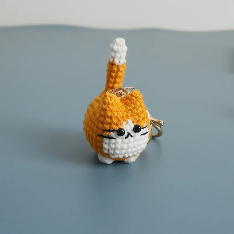 Porte-clés au crochet série chaton