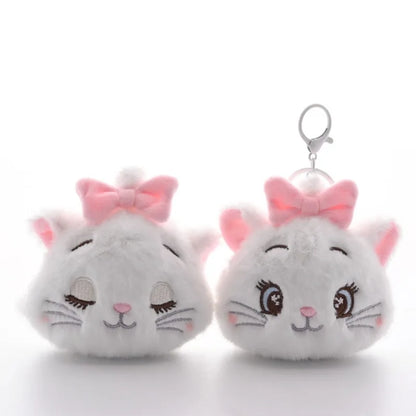 Porte-clés en peluche chat Marie