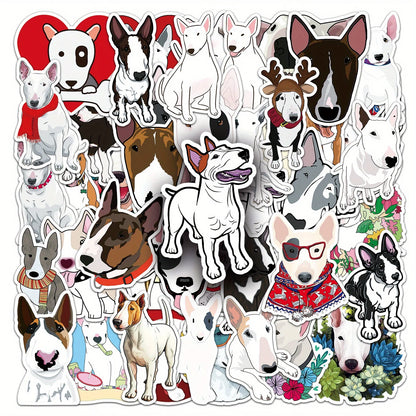 50pcs Bull Terrier Decals