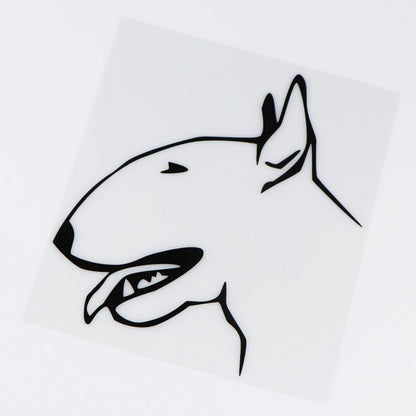 Car Sticker Bull Terrier Cartoon