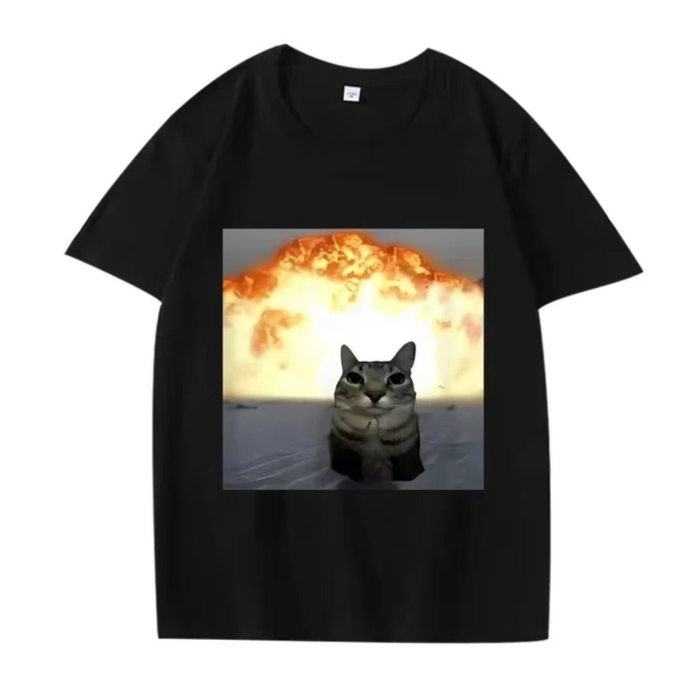 Retro Funny Cat Meme Shirt