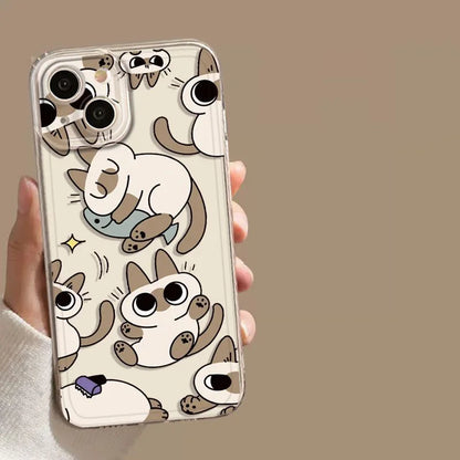 Cartoon Siamese iPhone Case
