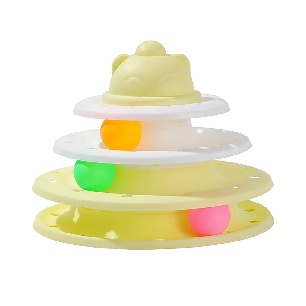 Interactive Pet Ball Tower Toy