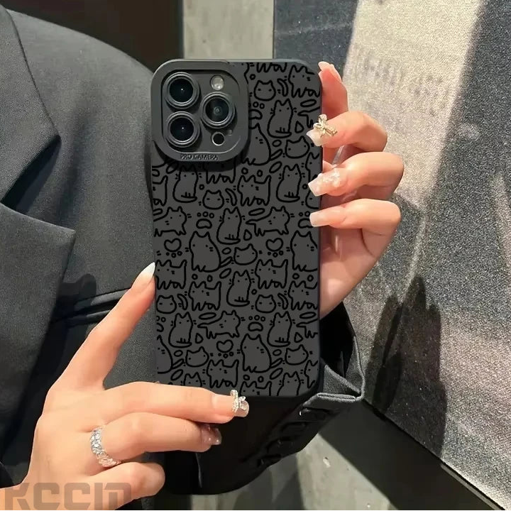 Cute Black Kitten iPhone Case
