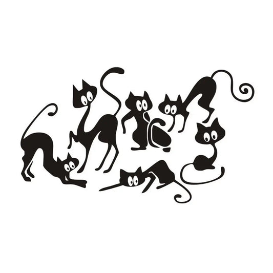 Cats Funny Wall Sticker