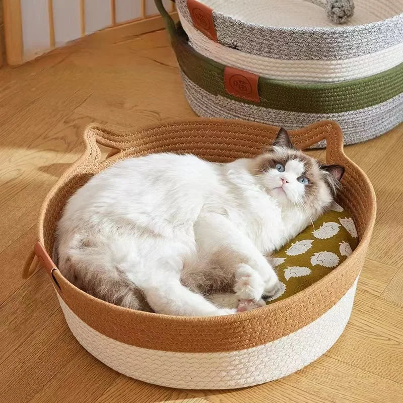 Kitten Basket Cotton Bed