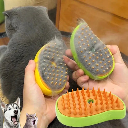 Steam Spray Pet Grooming Brush