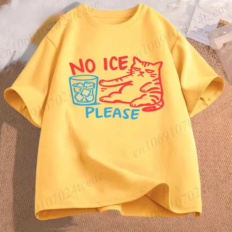 No Ice Please Cat Shirt