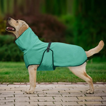High-Neck Dog Coat with Adjustable Back Strap