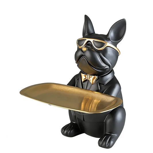 French Bulldog Butler Statue