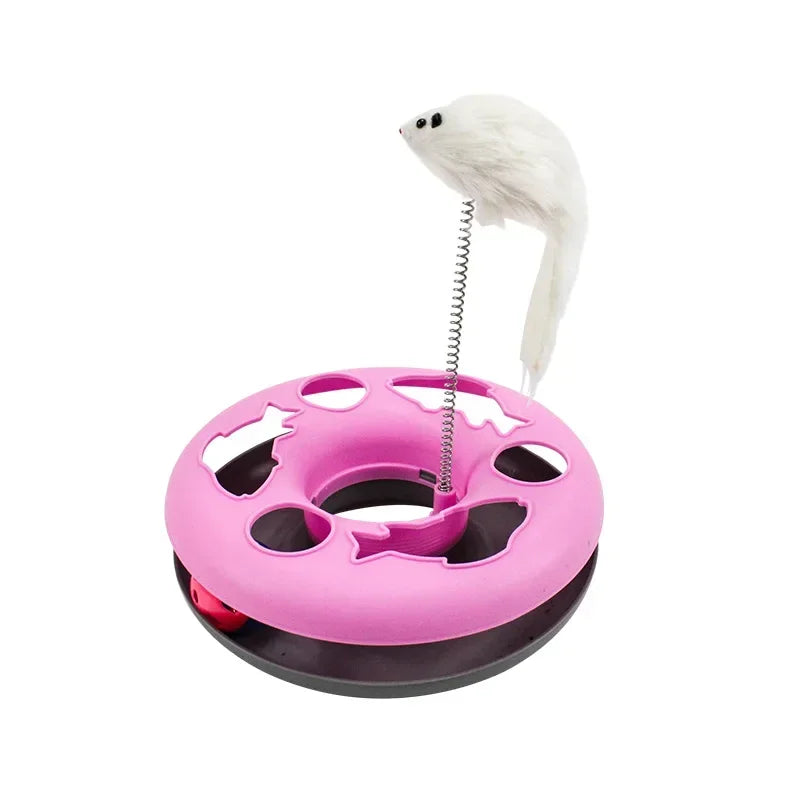 Trilhas interativas para brinquedos para gatos