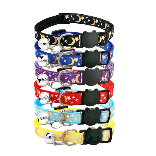 Cat Collar with Reflective Safety and Bell