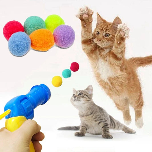 Colorful Plush Ball Cat
