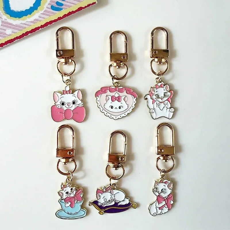Porte-clés Marie chat de dessin animé