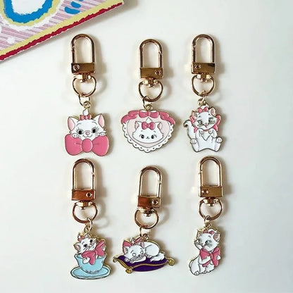 Porte-clés Marie chat de dessin animé