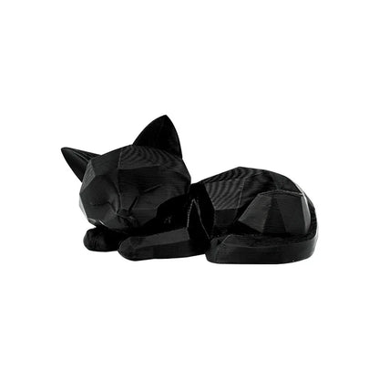Statua geometrica del gatto 3D per scrivania