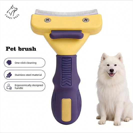 Self-Cleaning Pet Deshedding Brush