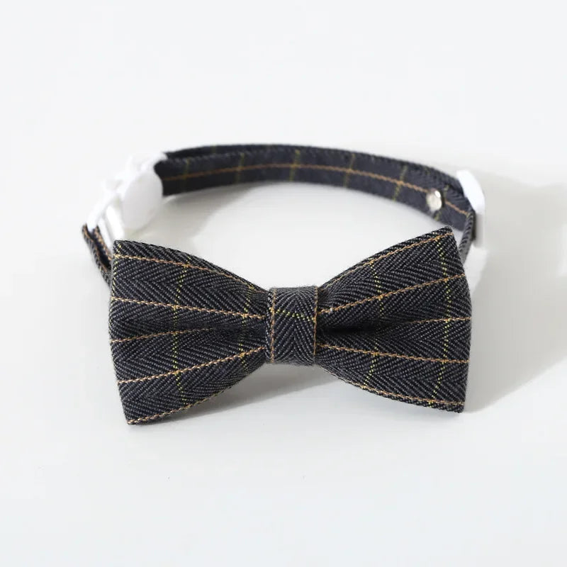 Bow Tie Cat Collar with Bell