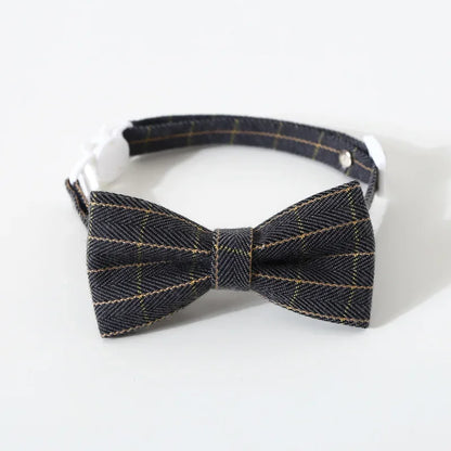 Bow Tie Cat Collar with Bell