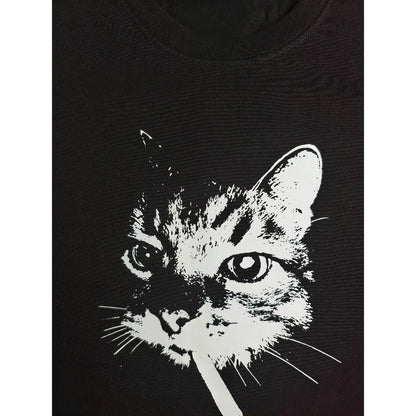 เสื้อยืด Retro แมวสูบบุหรี่