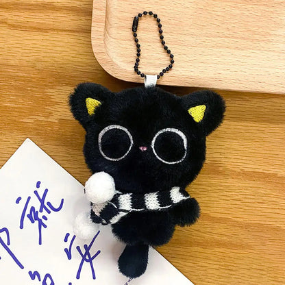 Mignon mini pendentif chat noir