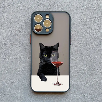 Funny Cat Daily Life iPhone Case