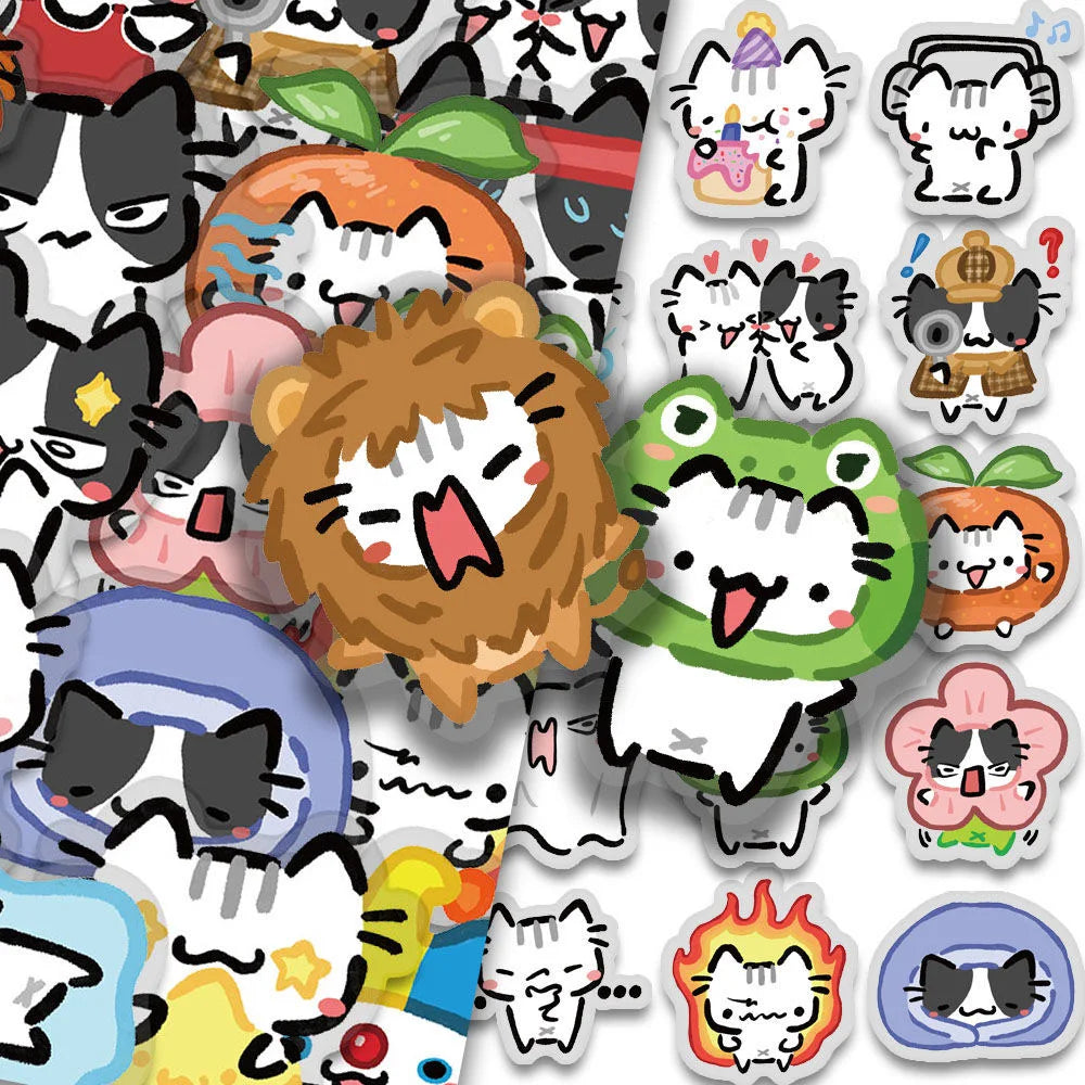 Kawaii Chibi Cat Stickers Pack