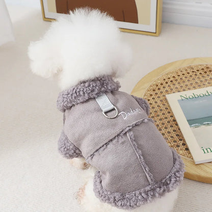 Fleece-Lined Quilted Pet Coat
