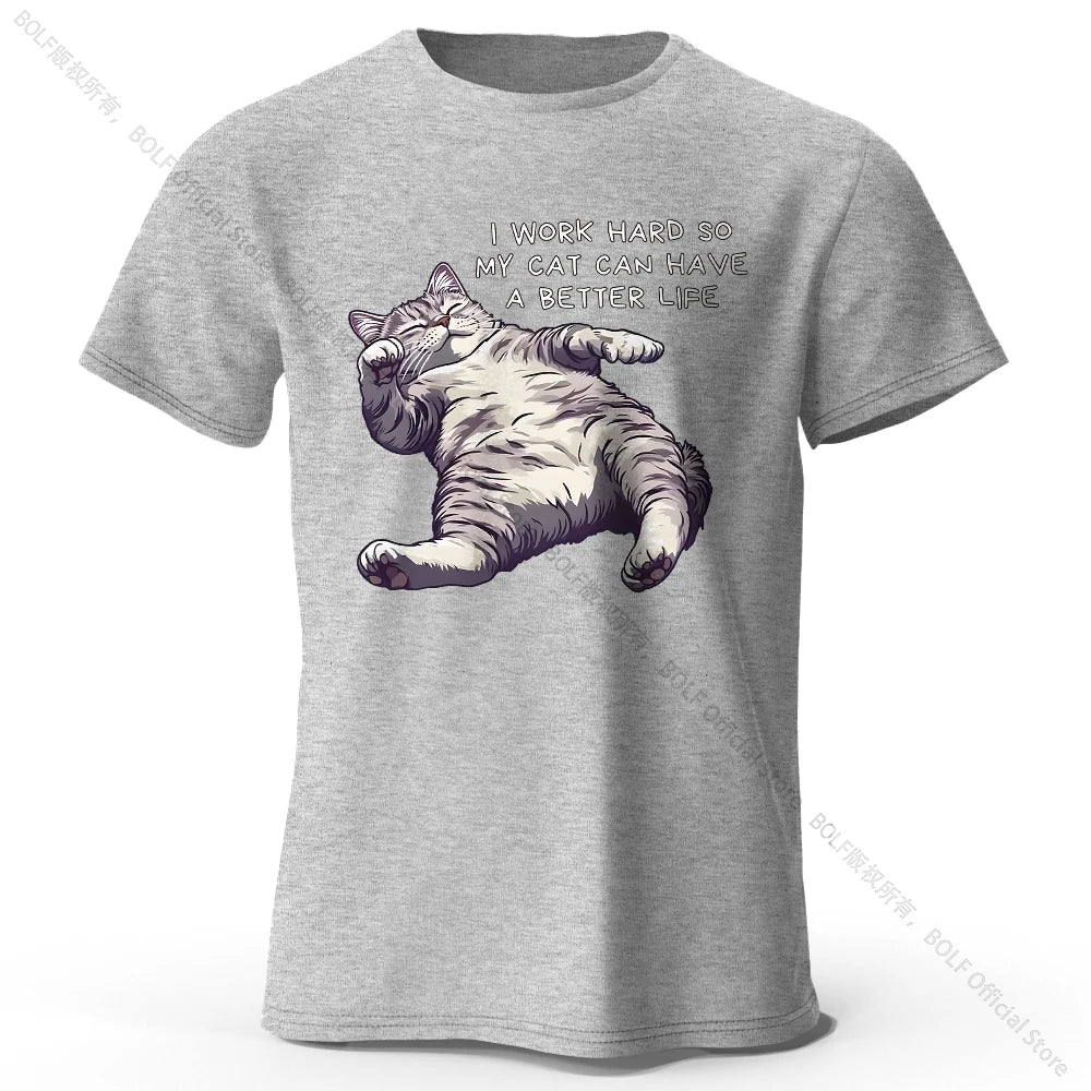 Cat Lover Cotton T-Shirt