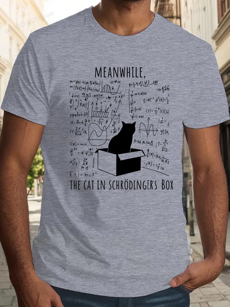 Science Cat Print Shirt