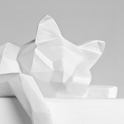 Set of Cat Sculptures Geometric