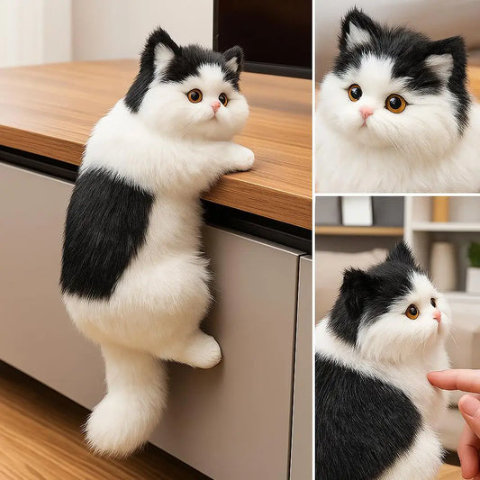 Realistic Plush Cat Ornament