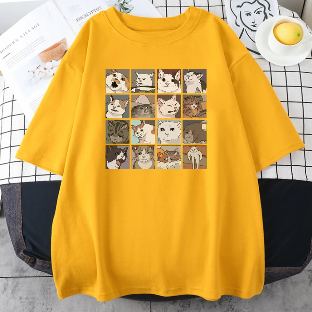 Meme Cats Puzzle T Shirt