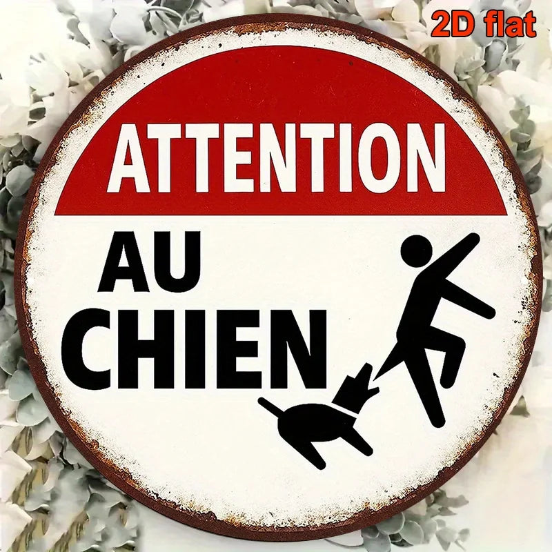 Attention Au Chien Warning Sign