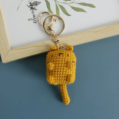 Porte-clés au crochet série chaton