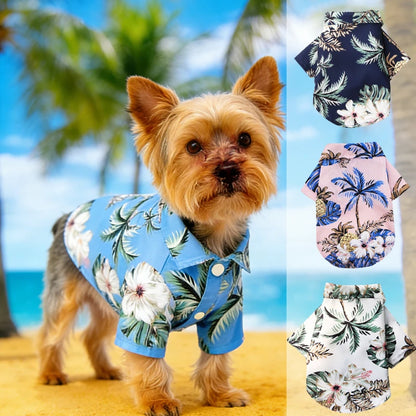 Hawaiian Style Dog Shirt