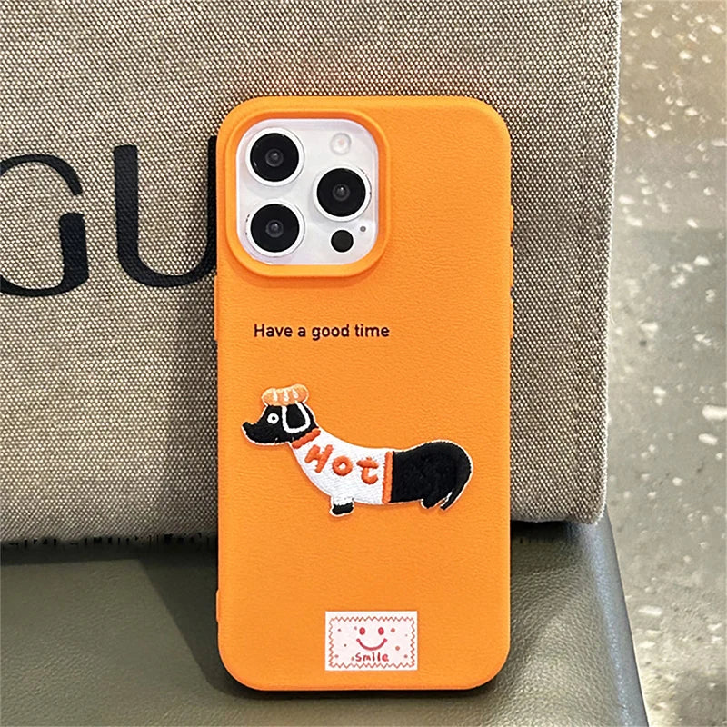 เคสโทรศัพท์สุนัขดัชชุนน่ารัก