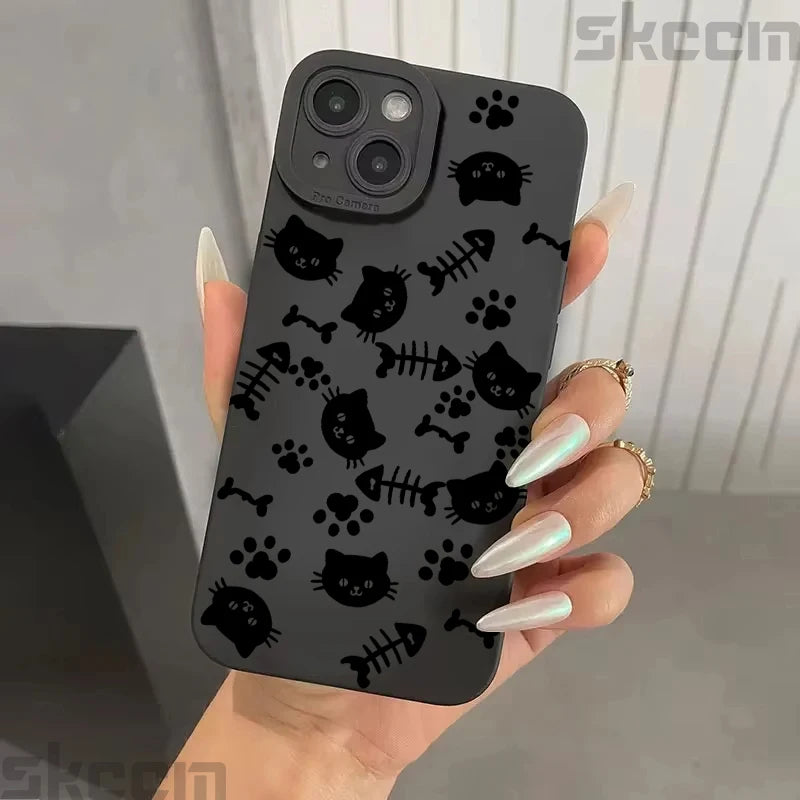 Cute Black Kitten iPhone Case